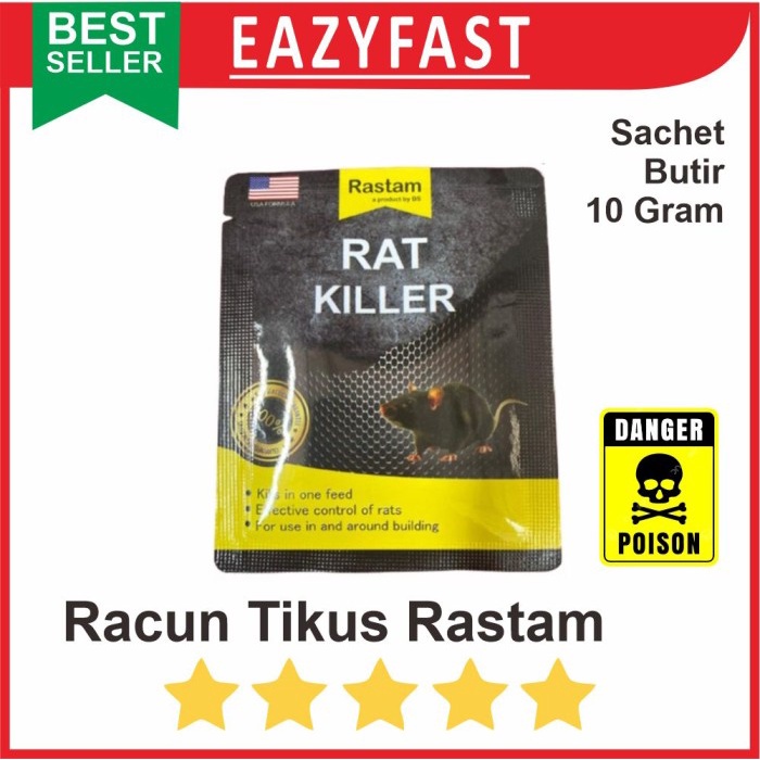 Racun Anti Tikus Rastam USA Pellet Obat Umpan Ampuh Bagus Basmi Tuntas