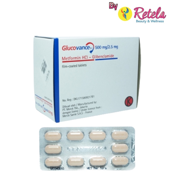 GLUCOVANCE 500/2.5 MG 1 STRIP 10 TABLET