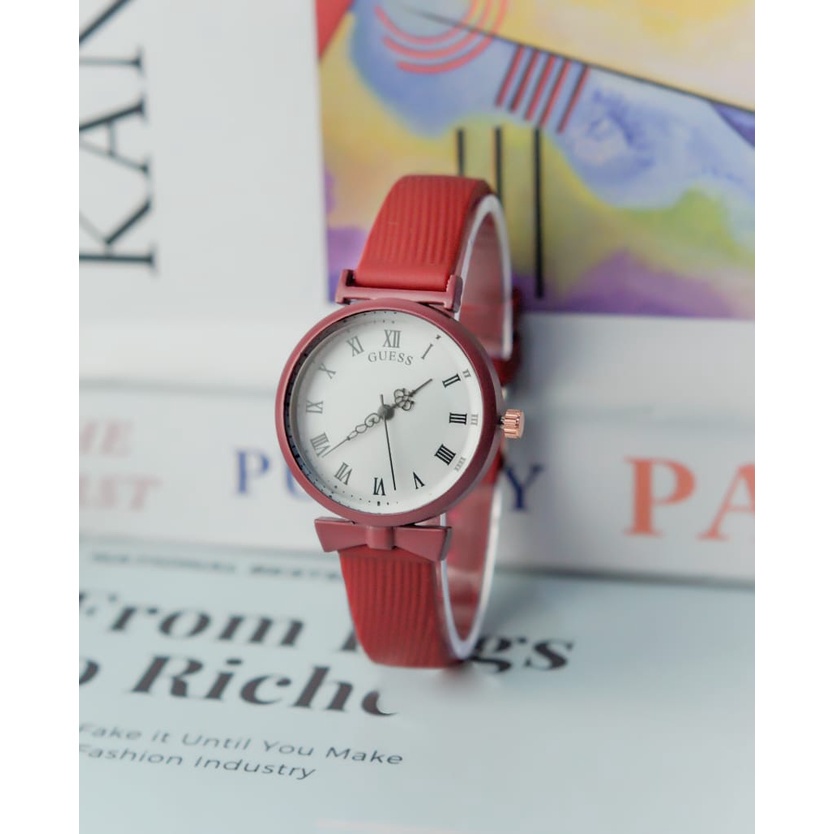 PA Jam Tangan Quartz Strap PU Analog Casual Gaya Retro Wanita &amp; Pria Ulzzang Watch Korean Fashion RM079