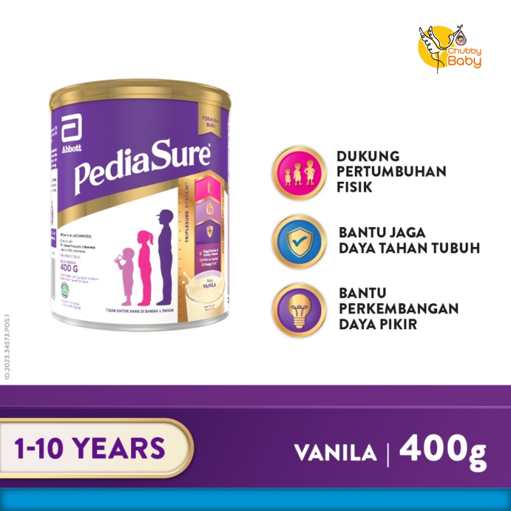 Pediasure - Vanila 400g (1-10th) | Susu Pertumbuhan Anak