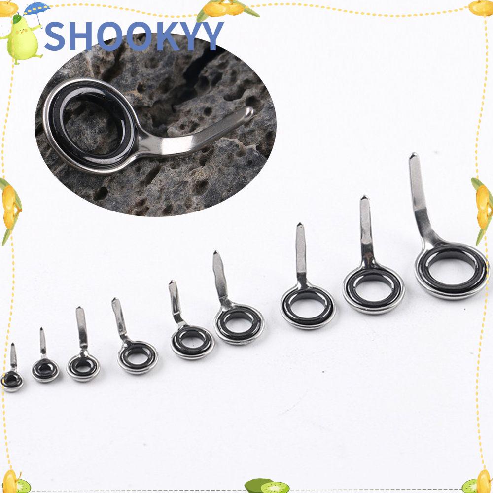 CHOOKYY 5pcs Pandu Pancing Tahan Lama Stainless Steel O Ring Tip Repair Kit