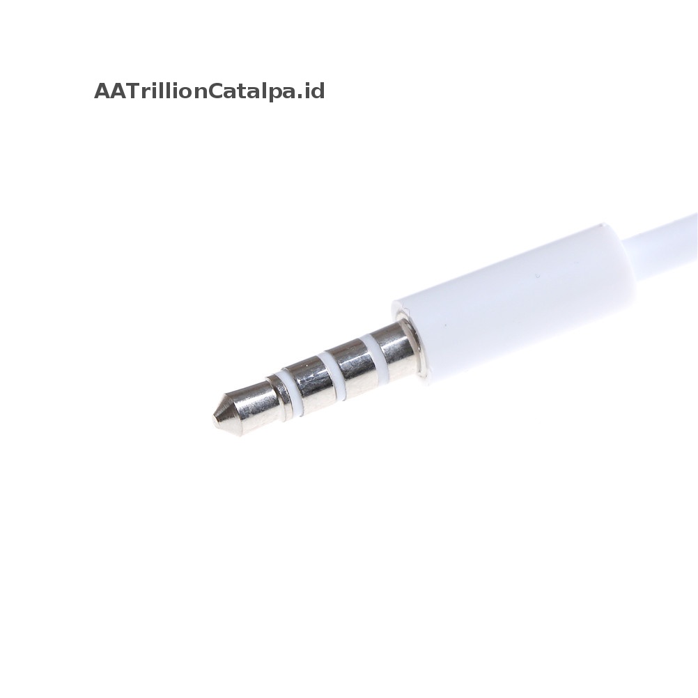 Aatrillioncatalpa 3.3FT 3.5mm AUX Audio Plug Jack Ke USB 2.0 Male Charge Cable Cord Untuk MP3 ID