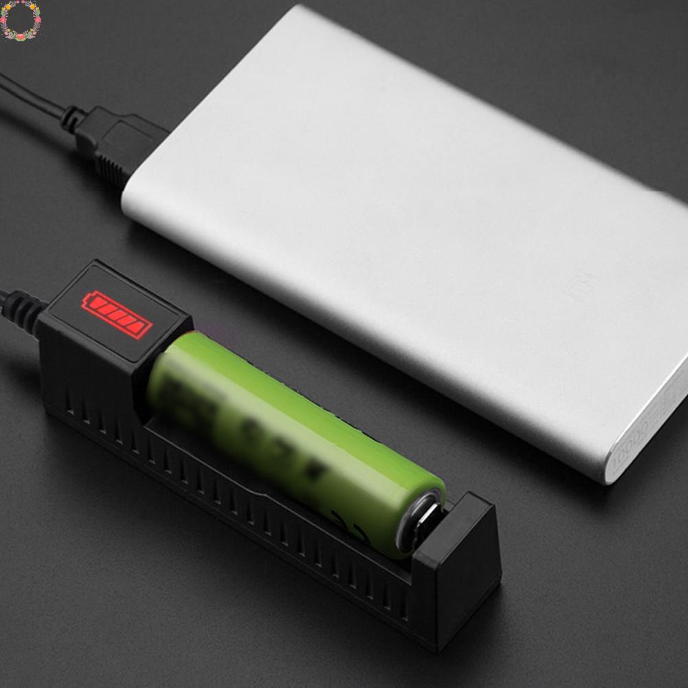 Charger Baterai Intelligent Plastic Rechargeable Dengan Indikator LED Tahan Lama