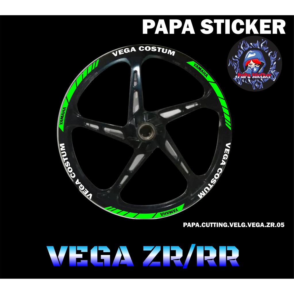 STIKER VELG VEGA ZR CUTTING STICKER VELG CUTTING VARIASI YAMAHA VEGA ZR LIS BAN/VELG 05