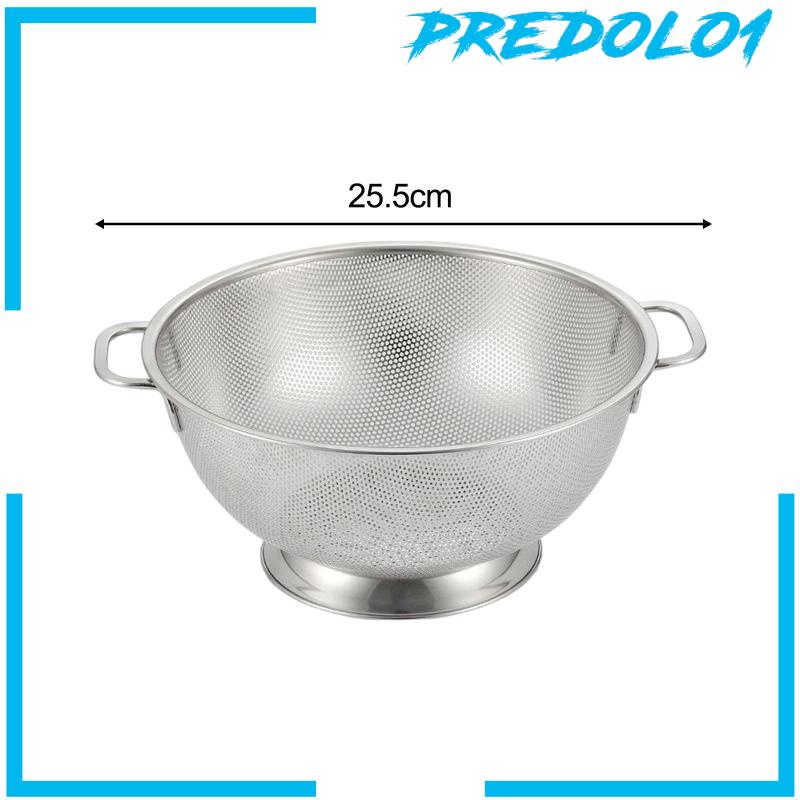 [Predolo1] Saringan Dapur 304stainless Steel Dengan Gagang Non Slip Sink Strainer Bowl