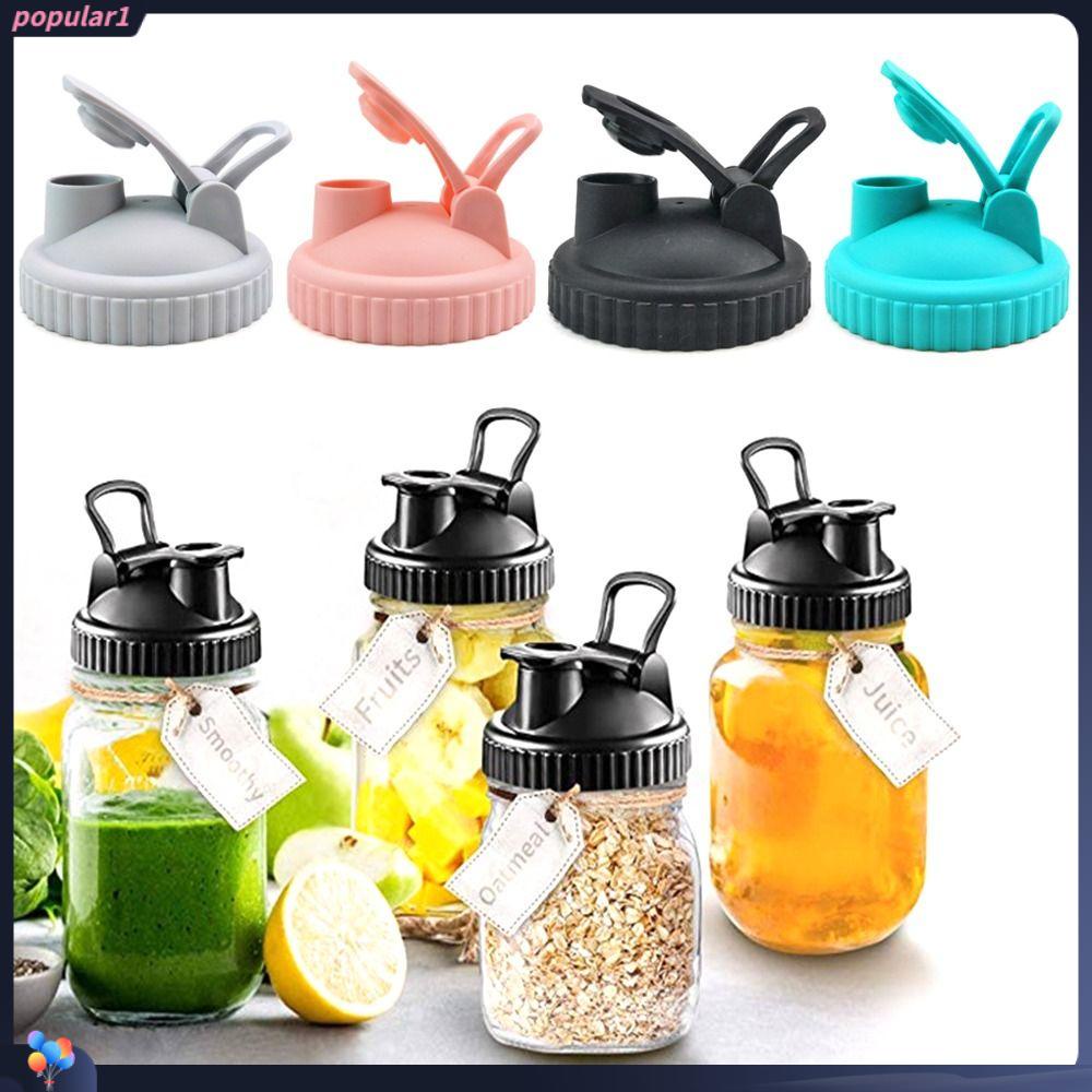 Populer 2pcs 86mm 70mm Mason Jar Tutup Anti Bocor Alat Dapur Untuk Mulut Lebar Jar Seal Penutup Botol