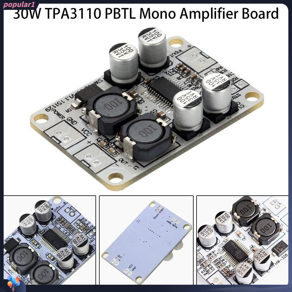 Populer 2pcs Papan Amplifier Mono4/6/8 ohm DC 8-26V AMP Modul Speaker Suara