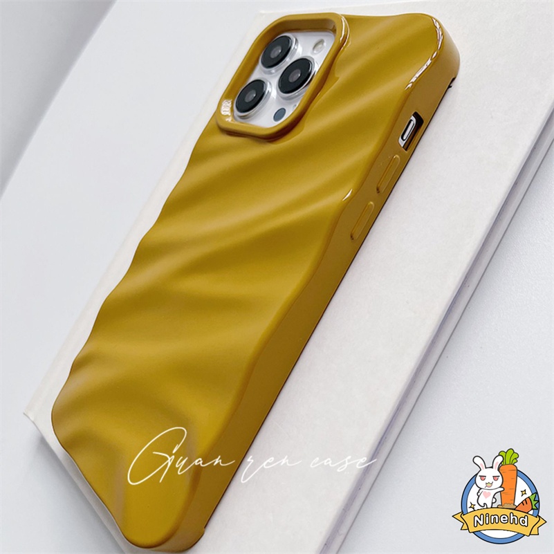 Casing iPhone Desain Riak Air 3D Simple Kompatibel Untuk Iphone14 13 12 11 Pro Max X Xr Xs Max8 7 6 6s Plus SE 2020 Case Warna Permen Macaron Anti Kotoran Anti Jatuh Cover Pelindung