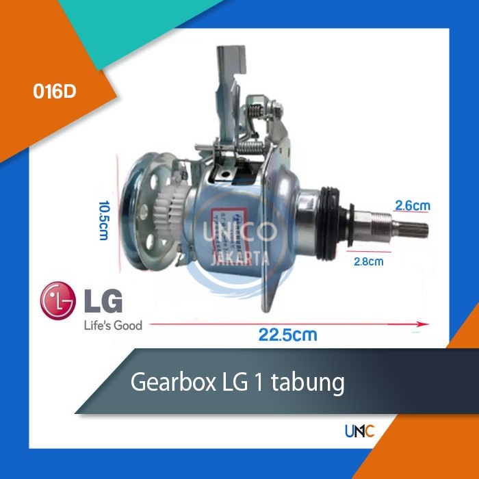 Gearbox LG 1 tabung as 11z 2.6cm WGBX-016D 6-9kg RSS27