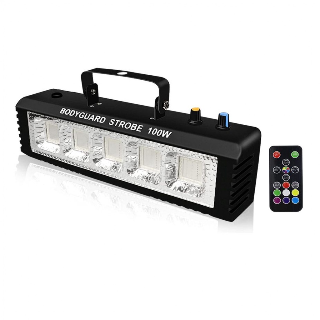 Lampu Sorot Panggung LED RGB Integrated Strobe 100W with Remote