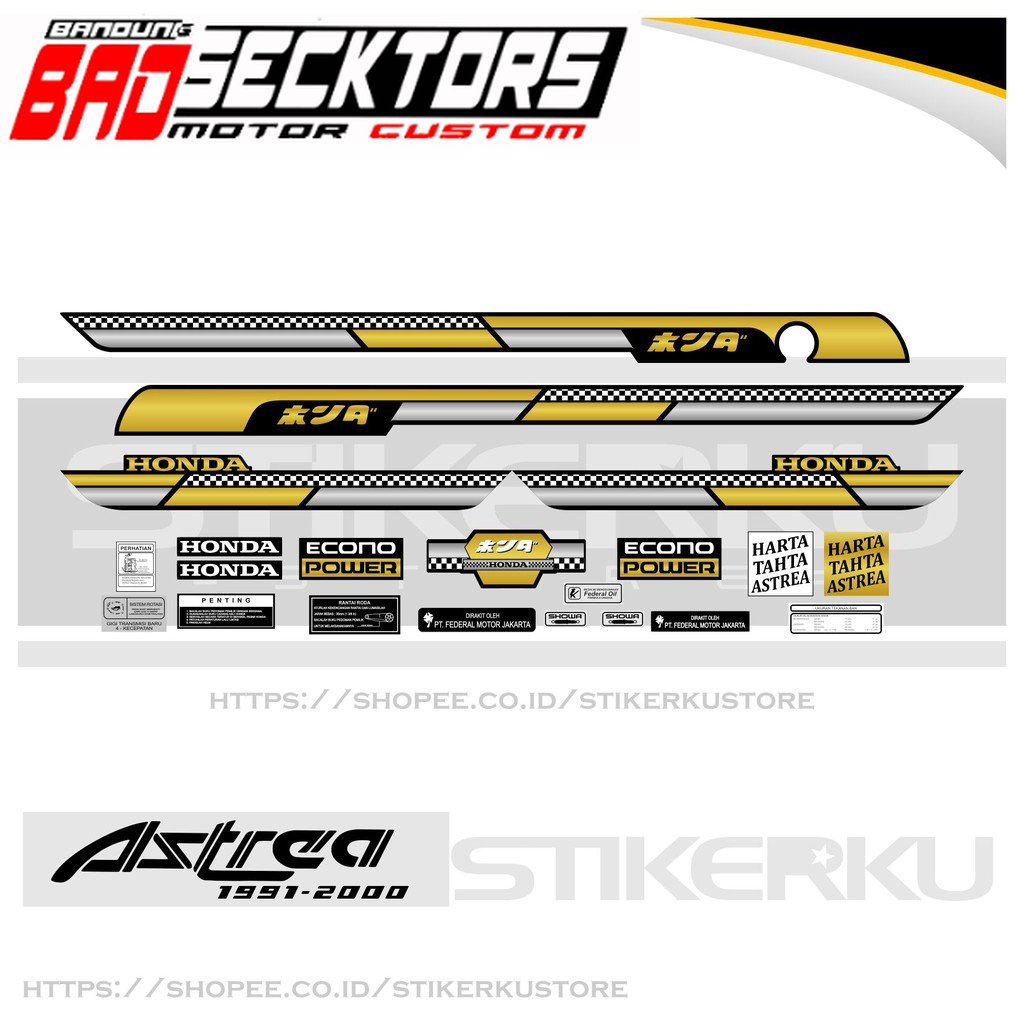 STRIPING ASTREA GRAND BULUS JAPAN / STIKER ASTREA / STICKER ASTREA / VARIASI / SIMPLE LIST GRAND