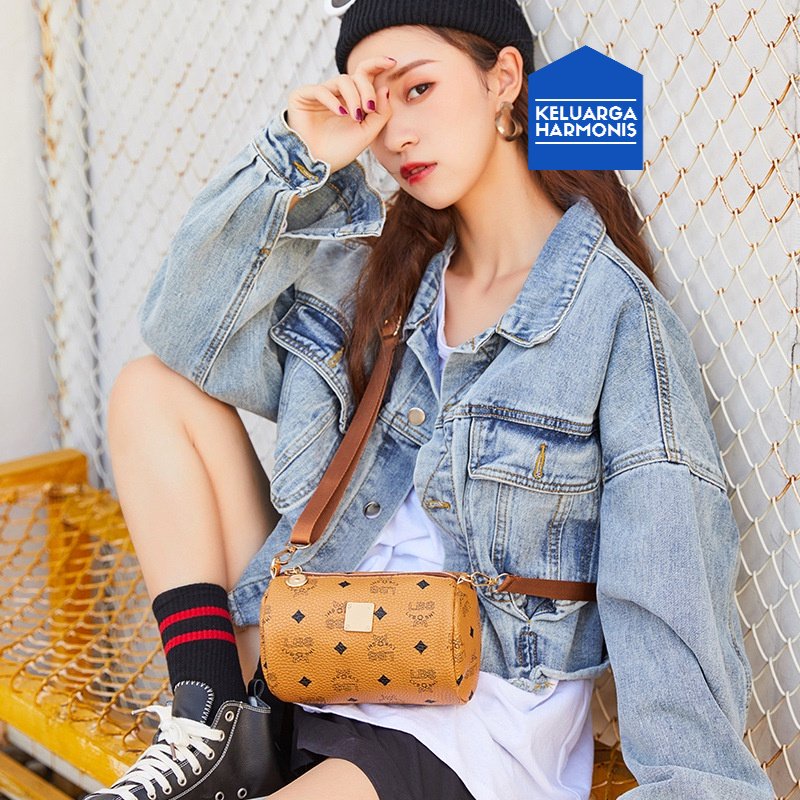 KH Tas Selempang Korea Wanita Motif Baru Retro WanIta Handbag Korea A44