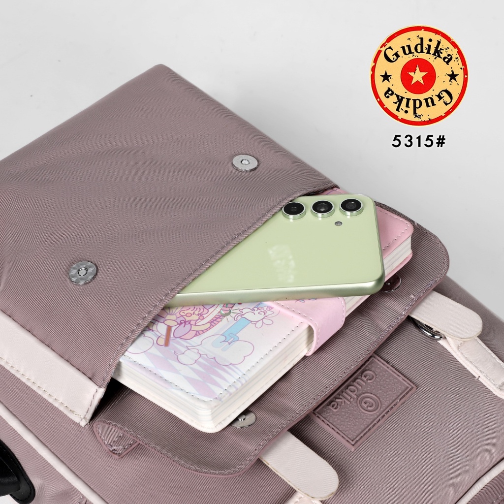 GUDIKA Tiffany 5315 - Backpack Waterproof Wanita Tas Ransel Laptop Anti Air Import Original | Ransel Cewek | Ransel Perempuan | Tas Wanita