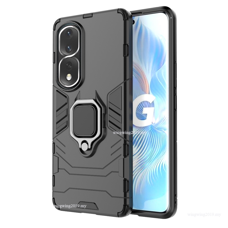 Shockproof Armor Case Untuk Huawei Honor 80Pro SE Cases Stand Holder Magnetic Phone Back Cover For Honor80Se 80Pro Tritone