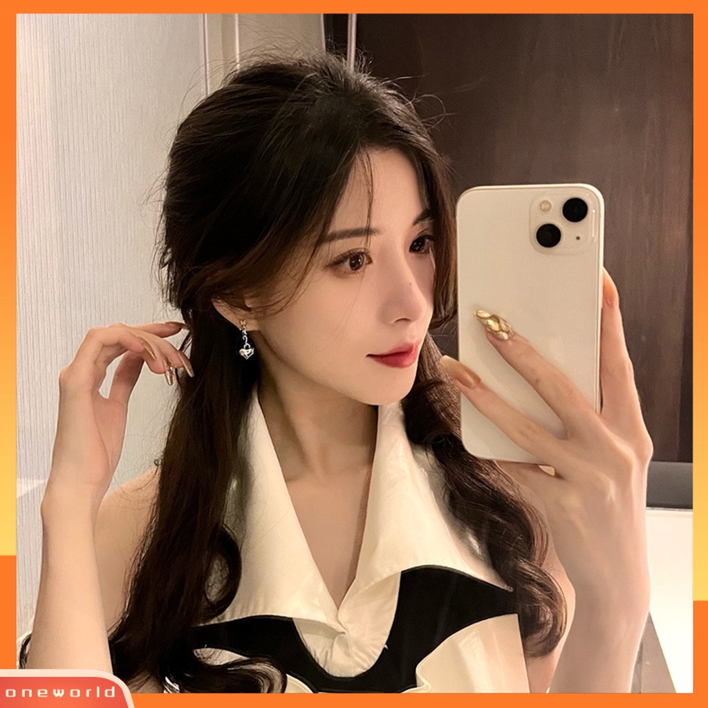 [WOD] 1pasang Anting Menjuntai Kepribadian Dekorasi Telinga Gaya Korea Gadis Keren Surat Cinta Hati Liontin Anting Untuk Pacaran