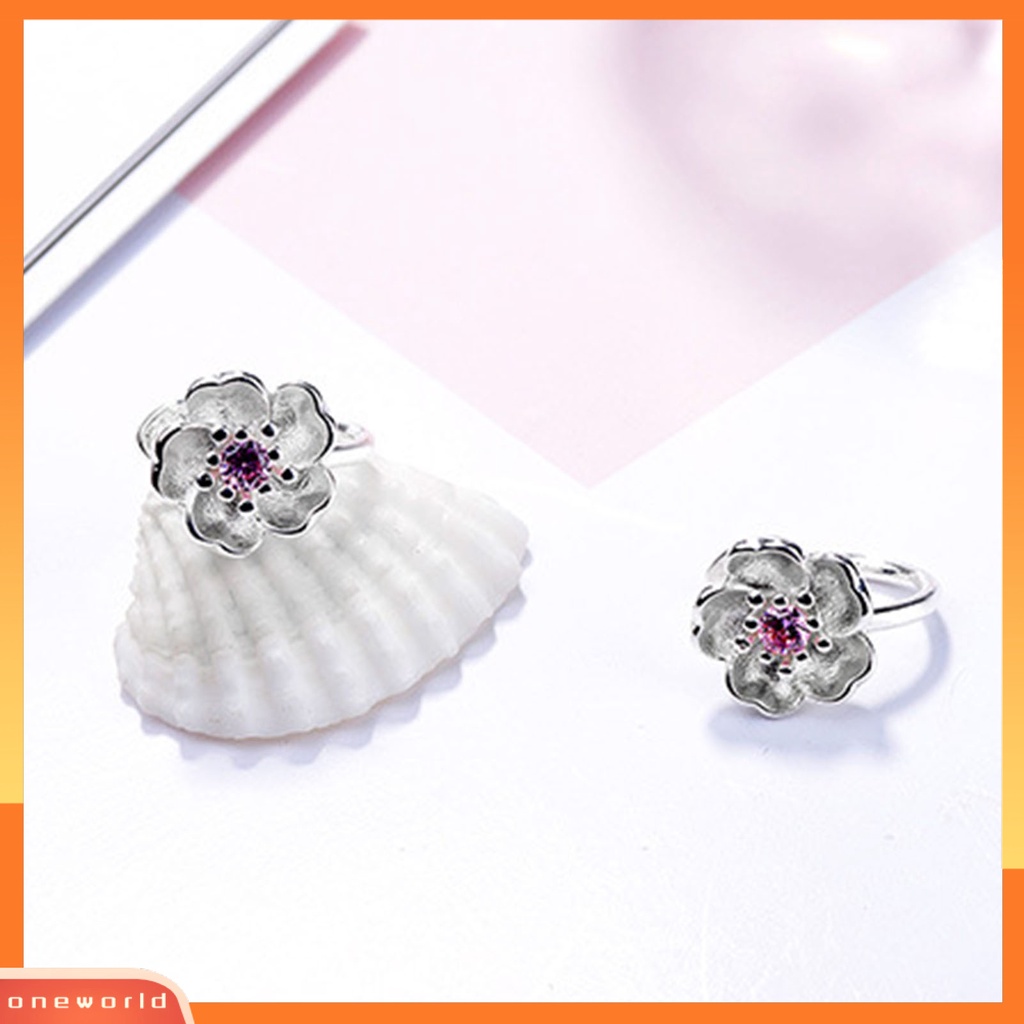 [WOD] 1pasang Anting Tusuk Cherry Berlian Imitasi Perhiasan Fashion Penampilan Giwang Telinga Gaya Korea Untuk Pakaian Sehari-Hari