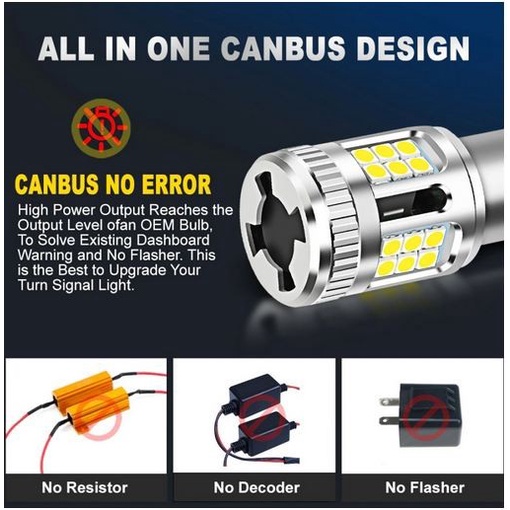 Lampu LED 1157 36 SMD bayonet bay15d Rem stop lamp mobil motor super bright TERANG