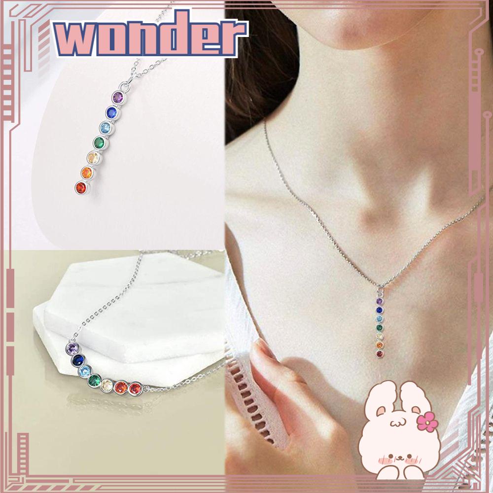 Wonder Chakra Kalung Batu Sembahyang Yoga Untuk Wanita Gadis Perhiasan Hadiah Penyembuhan