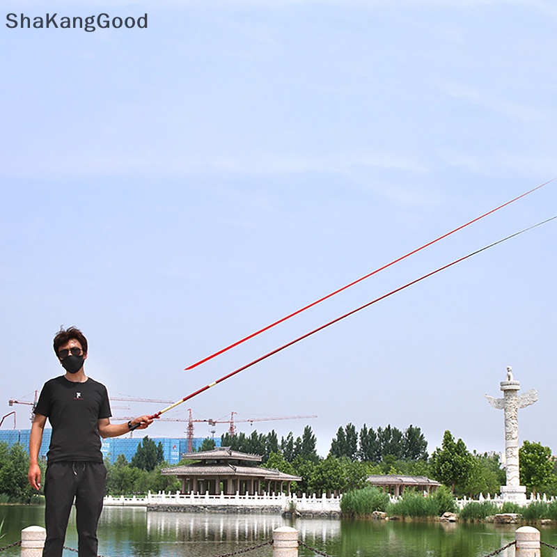 Joran Pancing Teleskopik Selip 3.6m /4.5m /5.4m Portable Ultralight Desain Ergonomis Pancing Tiang Untuk Stream Air Tawar Dropship SKK