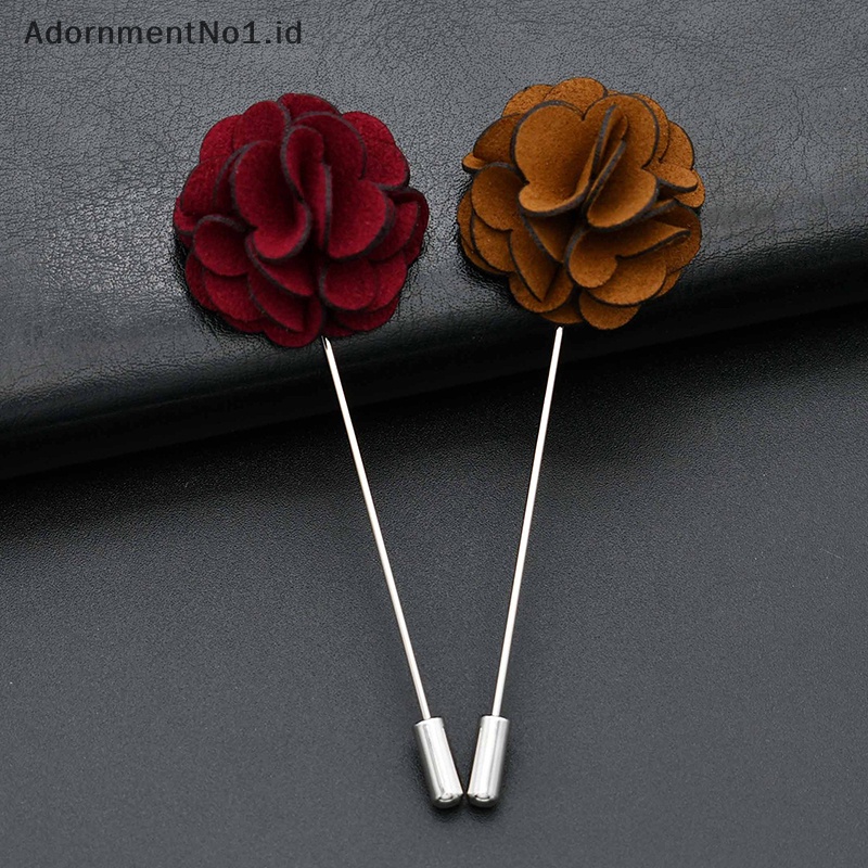 [AdornmentNo1] Groomsmen Boutonniere Wedding Korsase Pria Bros Pin Burdy Sutra Bunga Mawar Pengantin Pria Boutonniere Wedding Flower Accessory [ID]