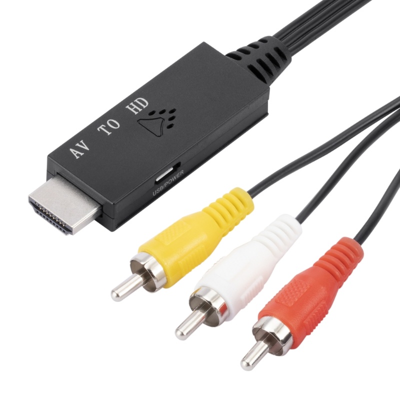 Cre High Definition RCA to Converter Kabel AV to Converter 1080P- 60HZ 720P 60HZ Output