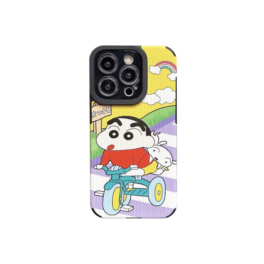 All New Cute Crayon Shin-chan Soft Case IPhone 7 Plus 8 Plus X XS XR XS Max 11 13 12 14 PRO Max 14 Plus SE Phone Case Girl Girl Women' Fashion Anime