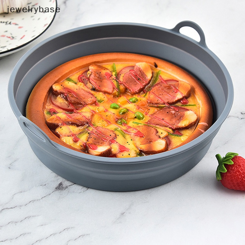 [jewelrybase] Menebal Panci Silikon Anti Lengket Mat Cetakan Kue Keranjang Baking Pan Air Fryer Liner Butik