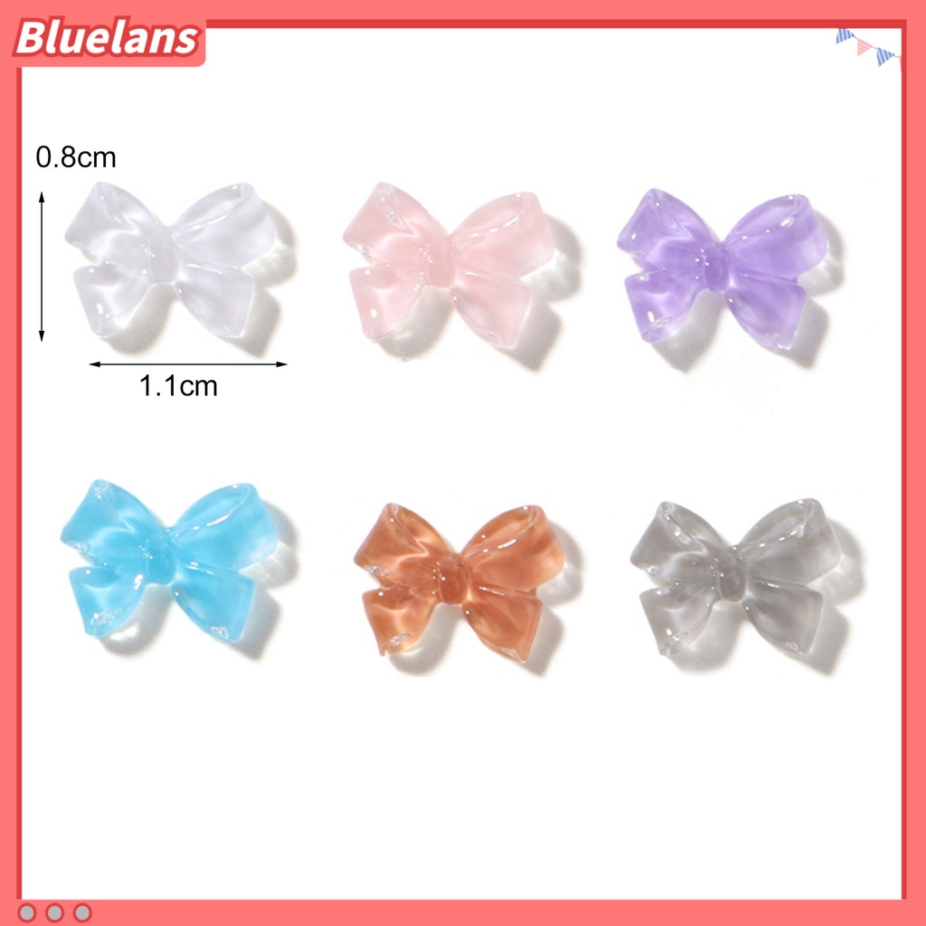 [BLM] 50pcs /Set Ornamen Kuku AB Coating Hidup Kreatif Glitter 3D Kuku Aurora Busur Ornamen Untuk Perempuan