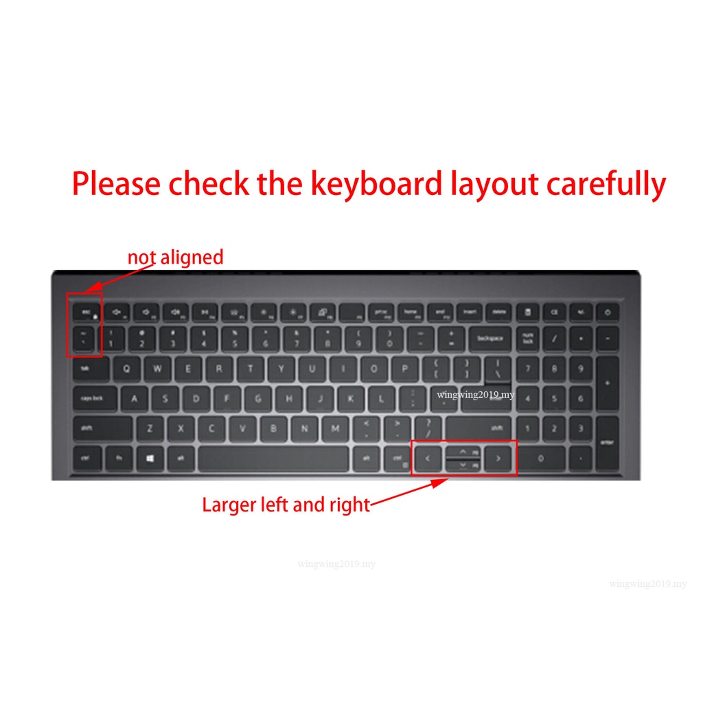 Untuk Dell inspiron 15 16 17 3000 5000 5510 5515 5518 7510 7610 Lintang 3510 3511 3515 3520 3521 3525 Vostro Sarung Keyboard