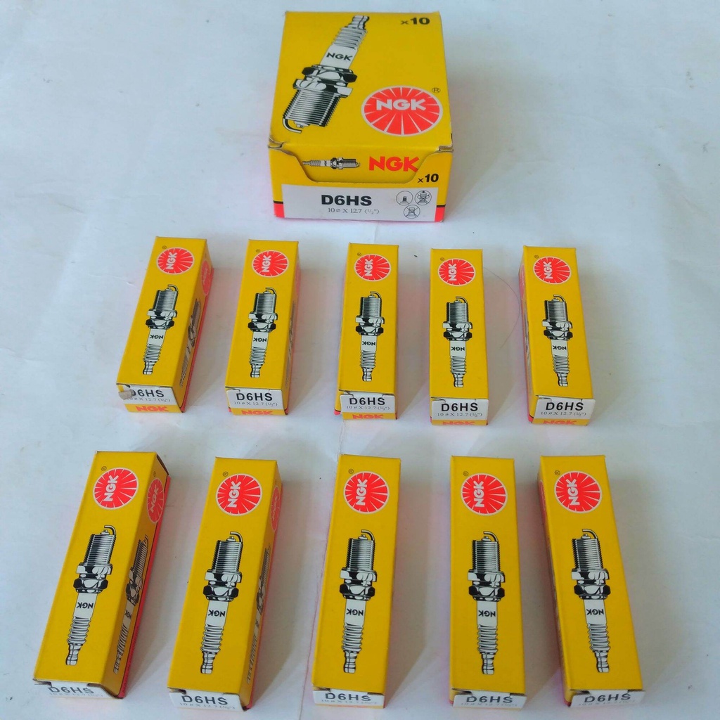 Busi NGK D6HS / Busi Motor Bebek Drat Besar Original NGK