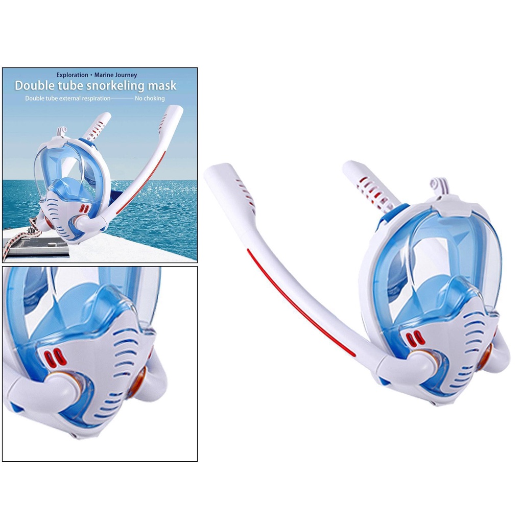 Masker Snorkeling Masker Diving Snorkeling Full Face Dengan 180panoramic