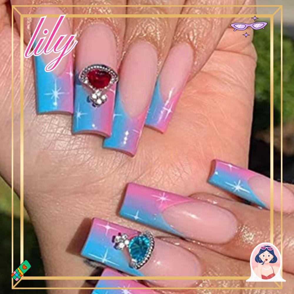 Lily Nail Art Dekorasi Fashion Kartun Fashion Manicure Nail Glitter