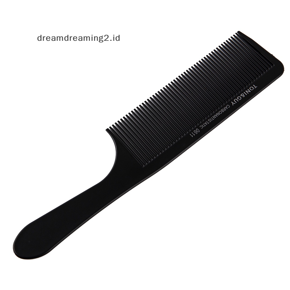 (drea) Alat Cukur Lengkung Hair Clipper Cutg Comb Barber Flat Top Sisir Salon Anti Statis //