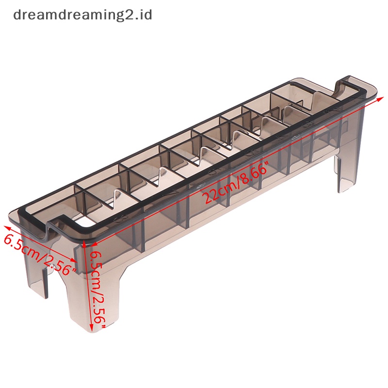 (drea) 8grid Guide Limit Sisir Kotak Penyimpanan Hair Clipper Organizer Case Alat Pangkas Salon //