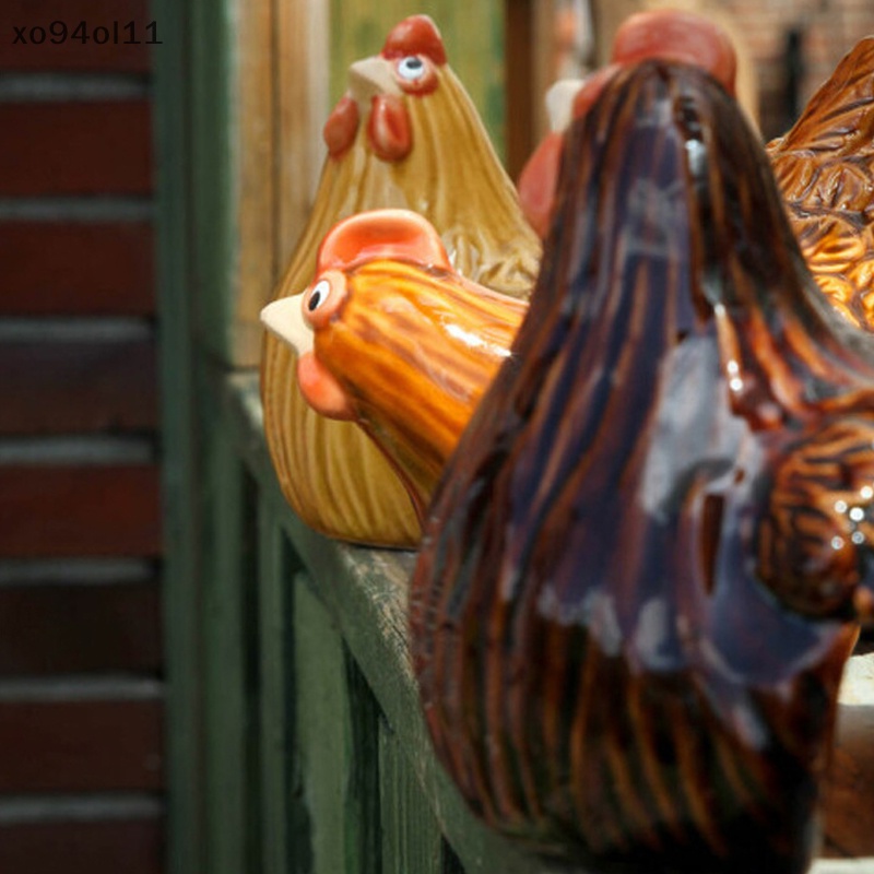 Xo Patung Ayam Lucu Halaman Belakang Dekorasi Taman Ornamen Patung Ayam OL