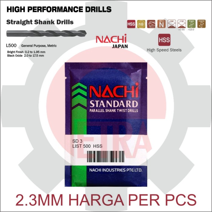 MATA BOR BESI NACHI 2.3 MM / MATABOR BESI NACHI 2.3MM ORIGINAL NACHI