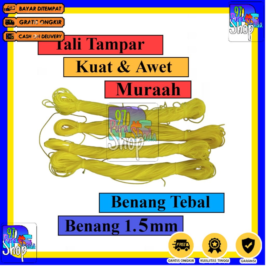 

チ SEA GULL tali tampar serbaguna, tali tampar bangunan, tali tampar 1.5 mm per 1pcs (50meter) ろ