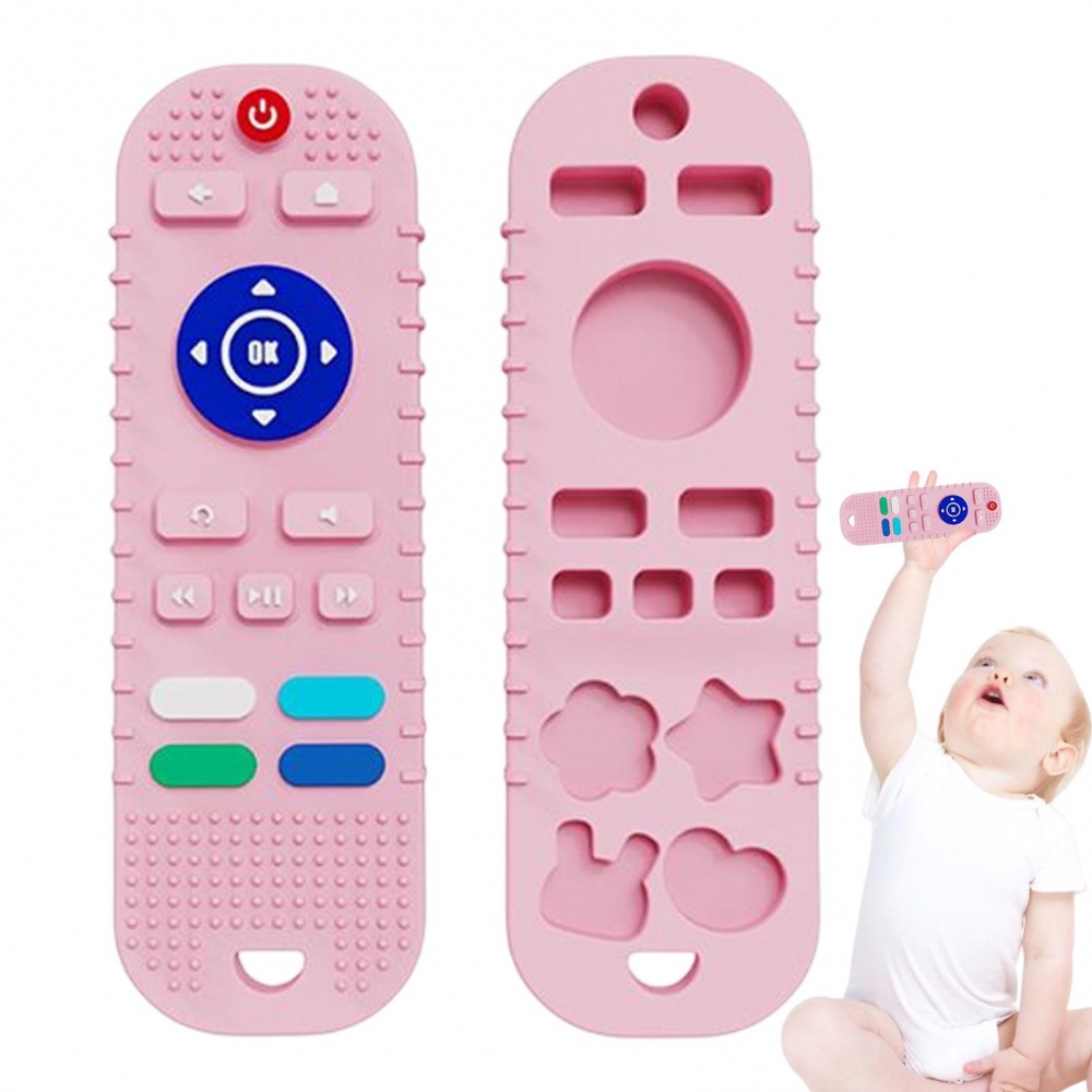 Bayi Tumbuh Gigi Remote Tahan Lama Mainan Bayi Remote Control Mainan Mengunyah Mainan Sensorik Edukasi Dini Untuk Bayi Tumbuh Gigi