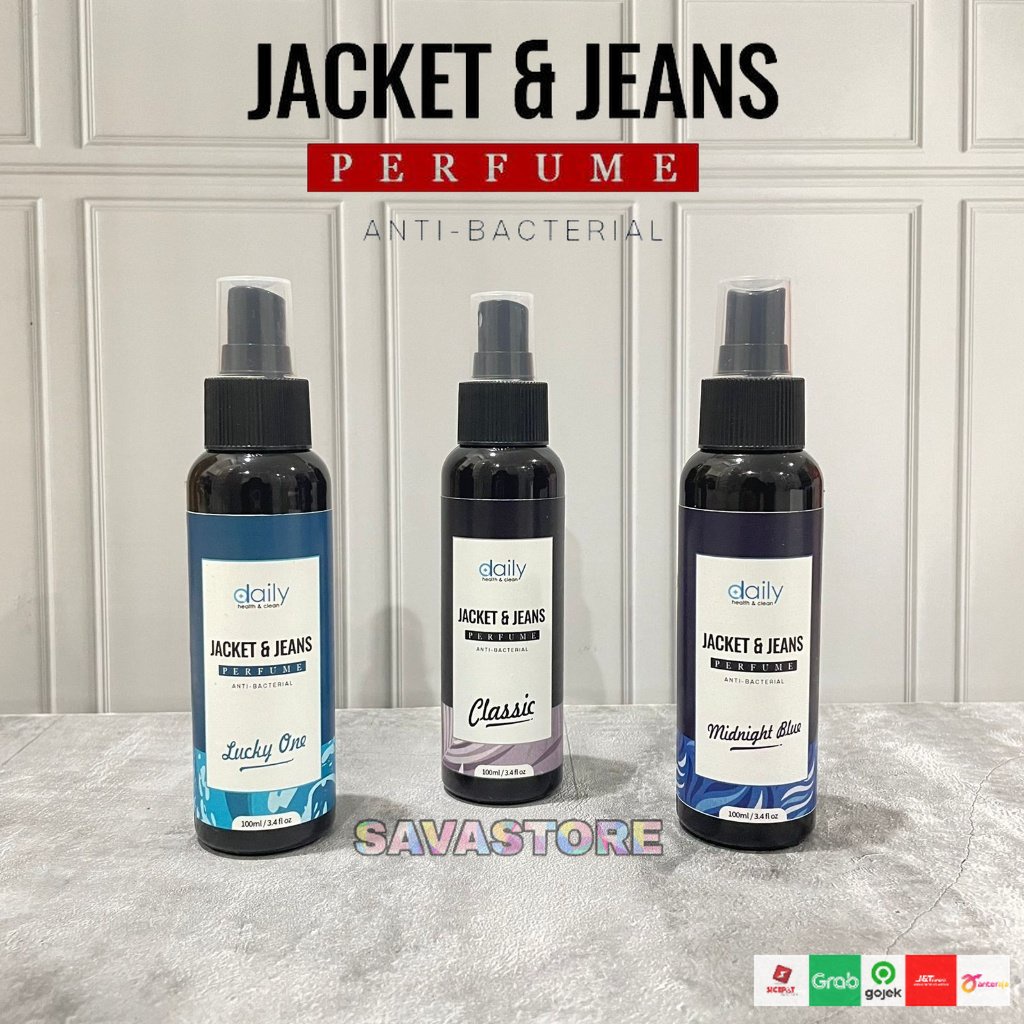 Daily Premium Parfum Refresher Celana Denim Anti Bakteri Ampuh Penghilang Bau - Parfum Spray Jaket dan Jeans Anti Bau Apek Pengharum Jaket Tidak menimbulkan noda Jacket and Jeans Perfume