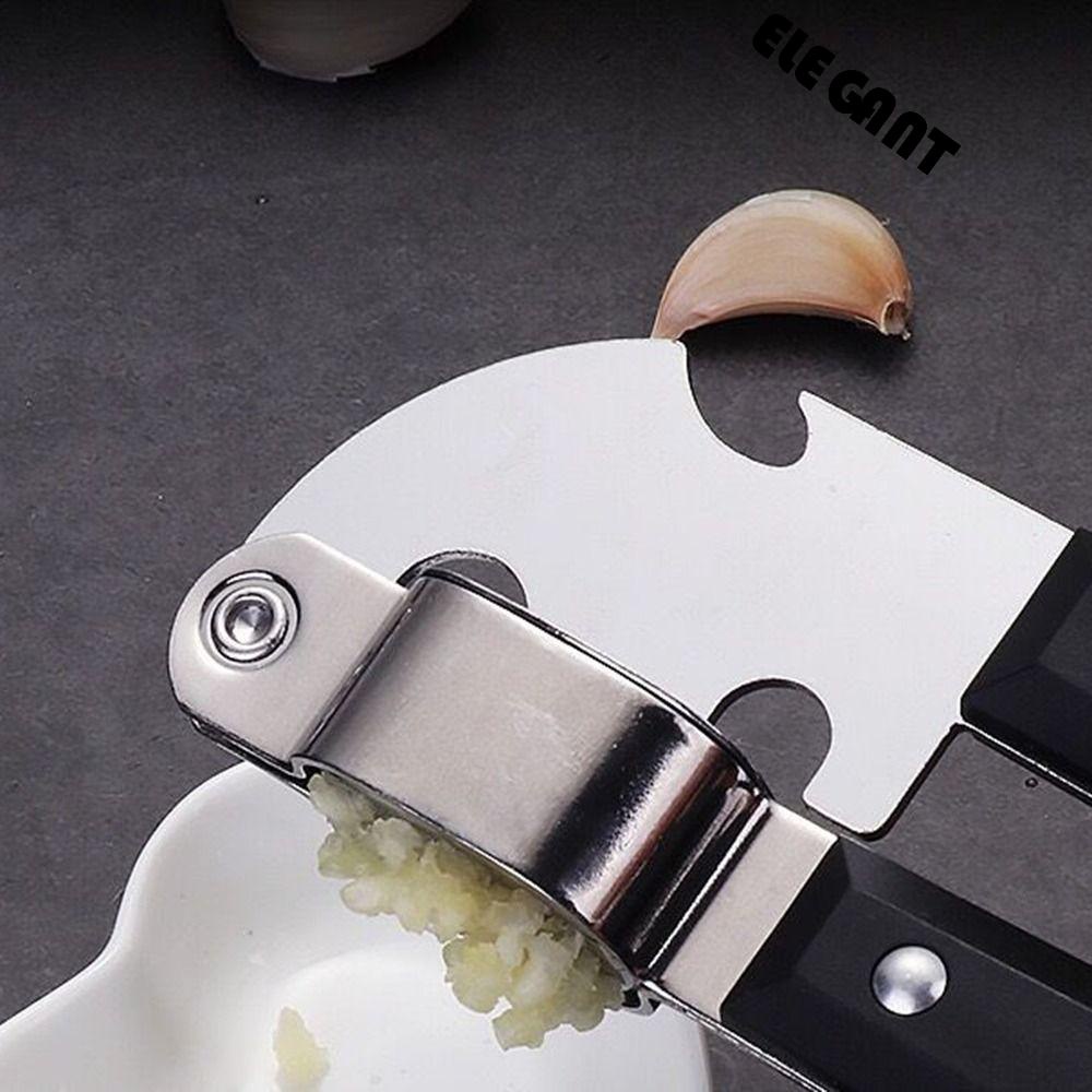 [Elegan] Garlic Press Rocker Kreatif Dapur Stainless Steel Manual Chopper Mincer