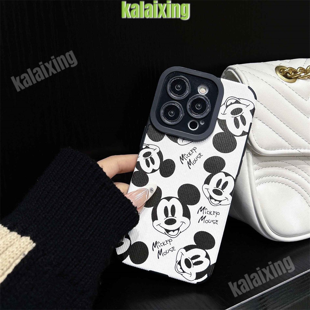 IPHONE Mickey Soft Case Untuk Iphone11 12 13 14 Pro Max14 Plus Xs Max X XR 7 8 Plus Sarung Belakang Lembut