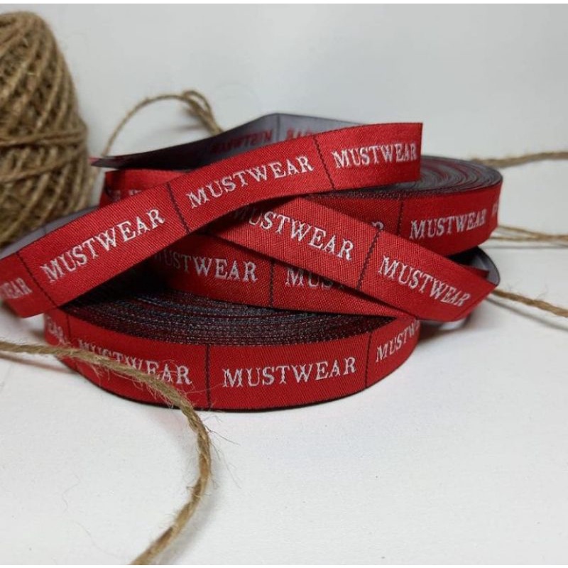 

Label Woven 1,5x5 Woven Damask, Labelbaju,LabelCelana