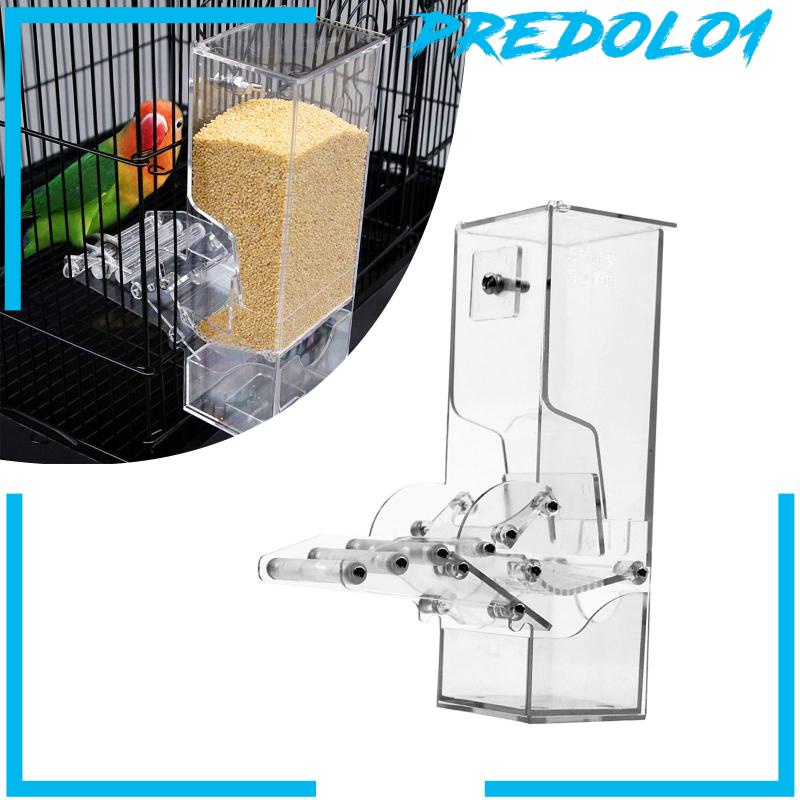 [Predolo1] Tempat Pakan Burung Otomatis Gantung Burung Beo Untuk Burung Cockatiel Kecil Sedang