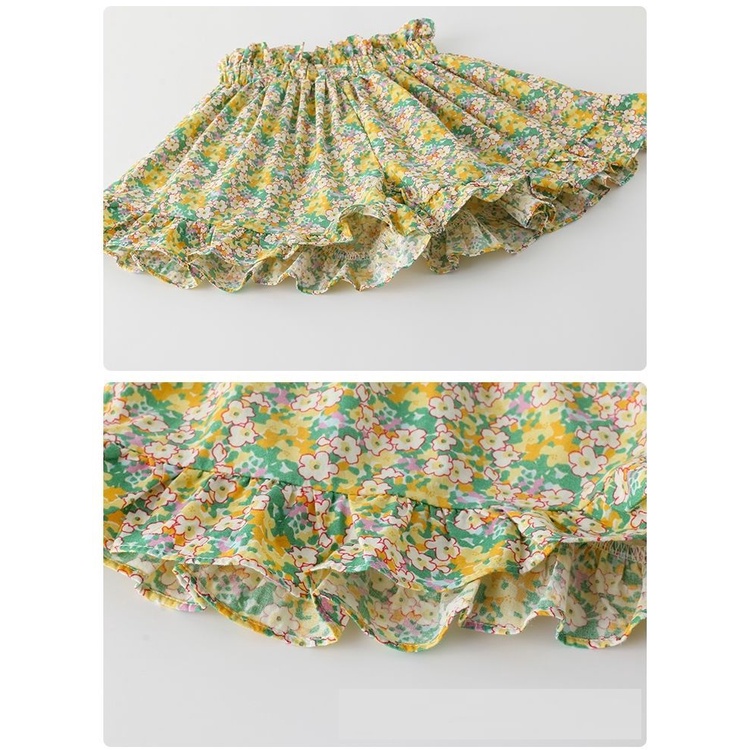 CELANA PENDEK ANAK PEREMPUAN HOTPANTS MOTIF BUNGA IMPORT