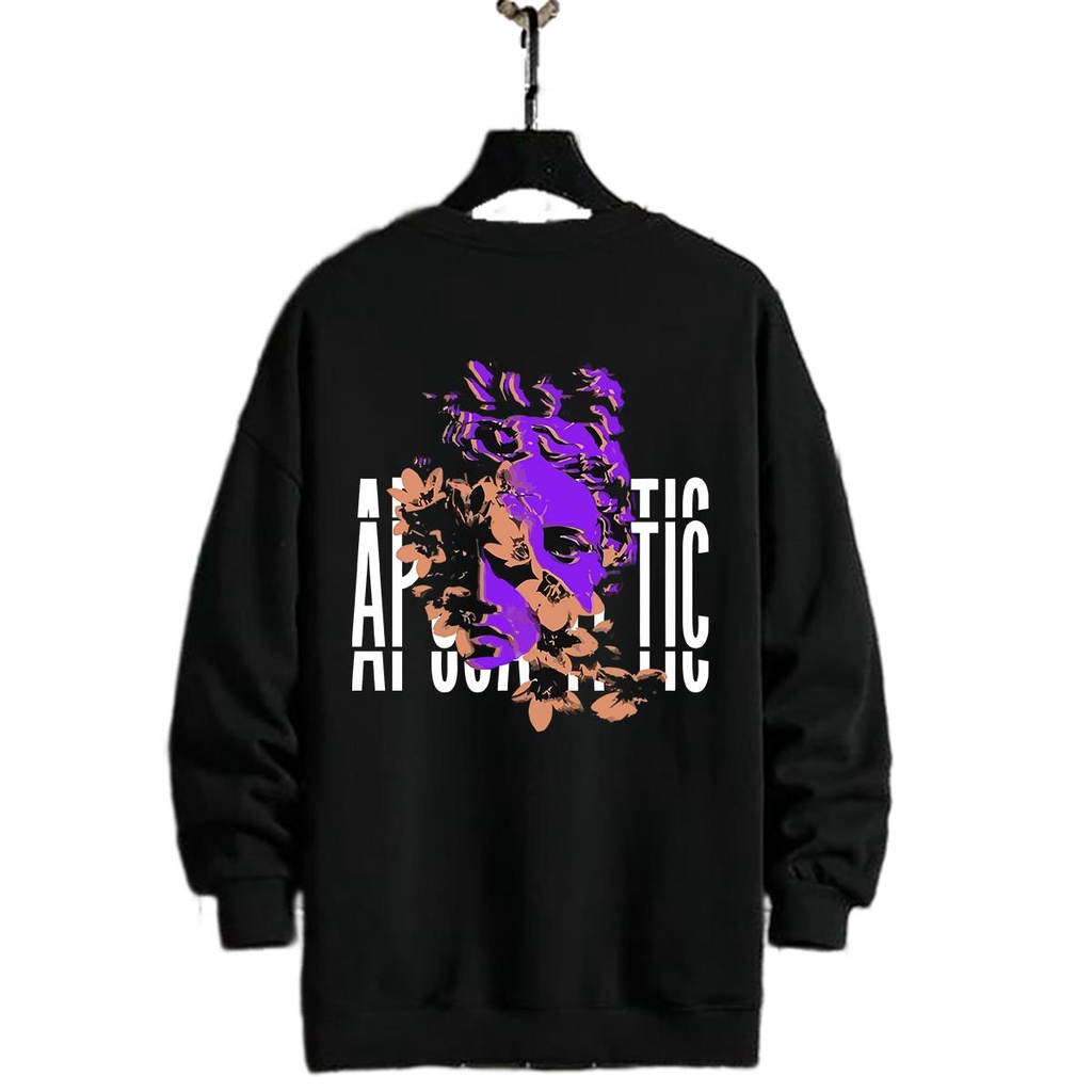 Sweater Unisex ARTISTIC Crewneck tren terbaru size L-XXL basic  pria