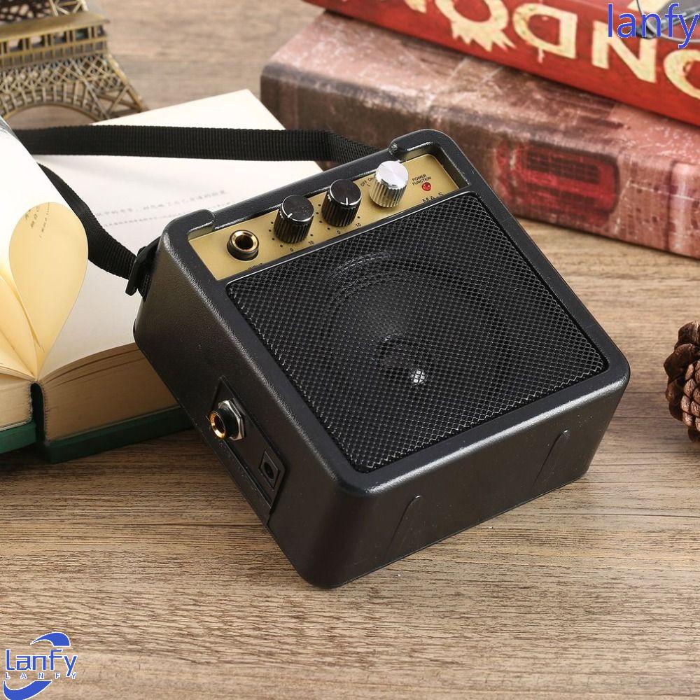 Lanfy Mini Amplifier Gitar Mini Part Portable Speaker Gitar Set Gitar Plug Amp Untuk Pipa Biola Gitar Amp