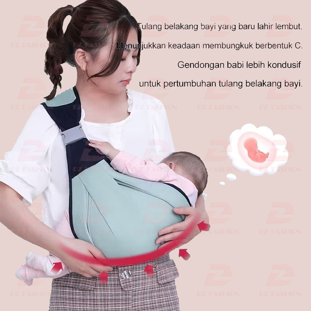 Gendongan Bayi 0-3 tahun Gendongan bayi samping Gendongan Bayi Depan 2in1 Gendongan anak Kaos Geos Selendang Gendongan Baby Kain/jaring Selempang Bayi Gendongan Bungkus Bayi Baby Carrier Hadiah baru lahir Hipseat Panjang yang dapat disesuaikan BD