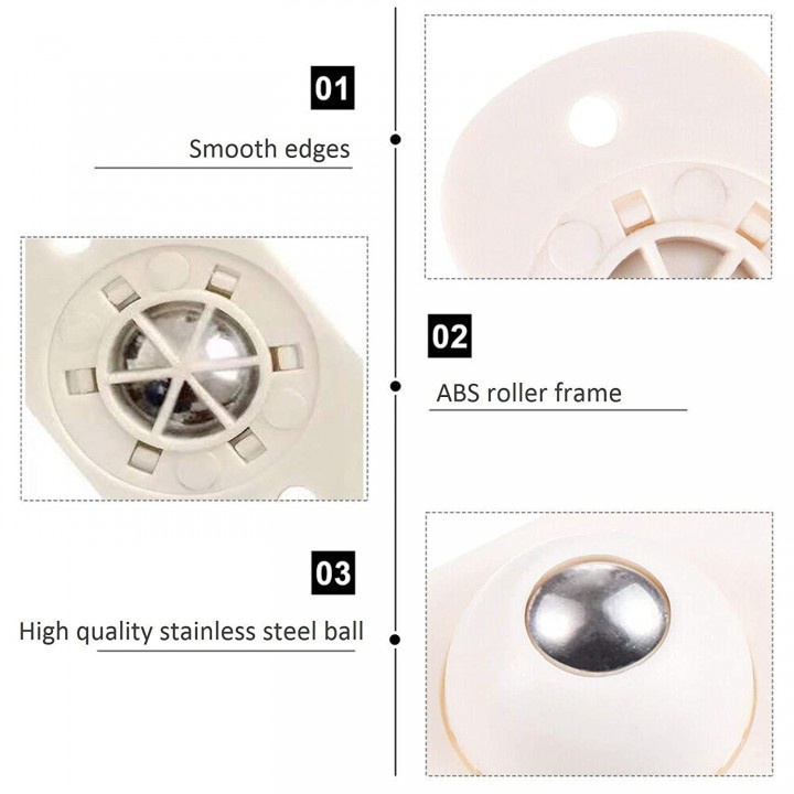 43 Universal Pulley 4pcs - Alas Roda Pemindah Barang Besar isi 4