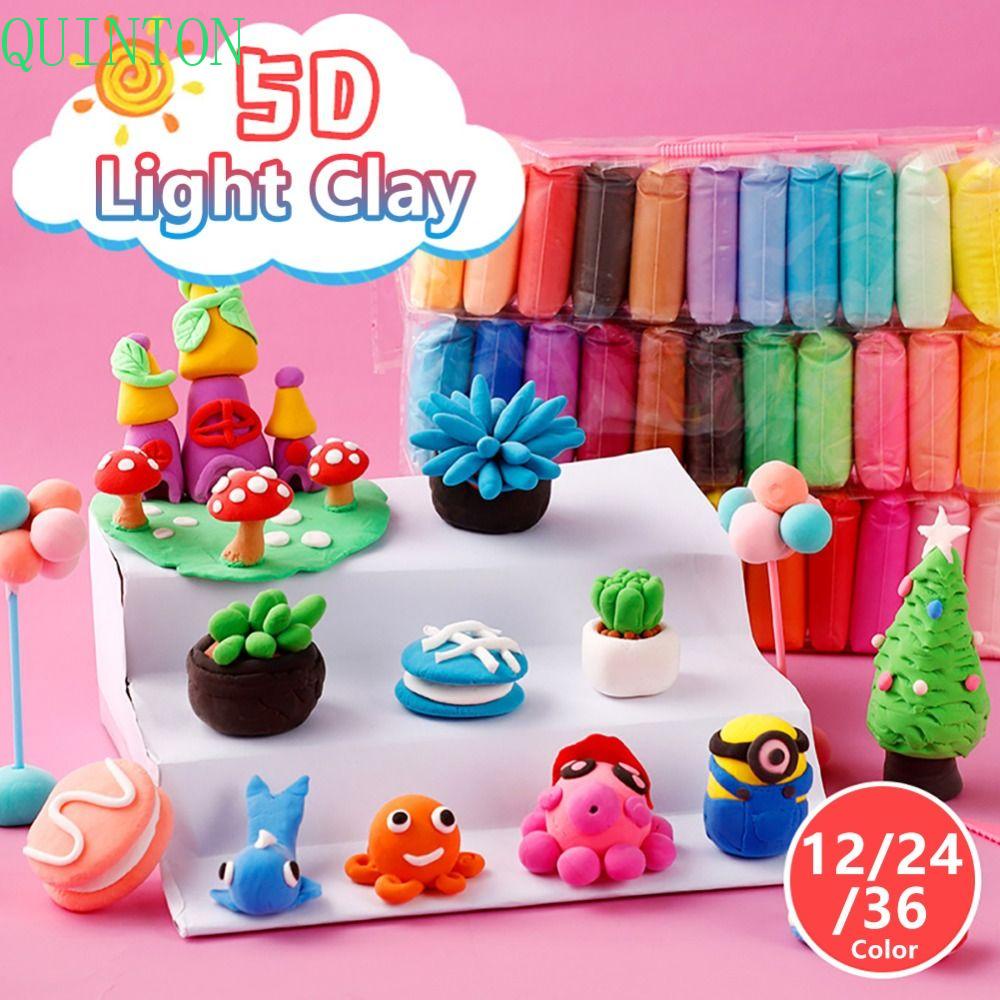 Quinton Mainan Tanah Liat Ultra Ringan Mainan Anak Modeling Clay Anak Hadiah Diy Slime Perlengkapan Super Ringan Langsing Mainan Tanah Liat Ringan Modelling Clay Kreatif Clay Lembut Plastisin Mainan