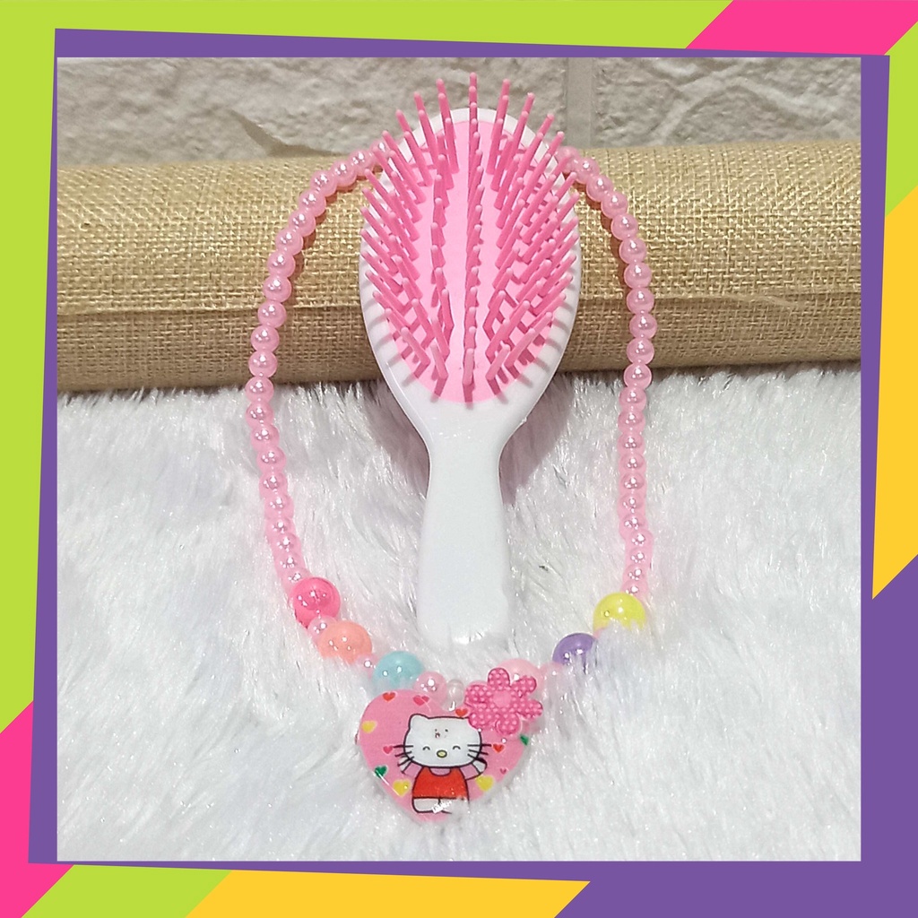 1214 / 1 set sisir kalung anak motif karakter